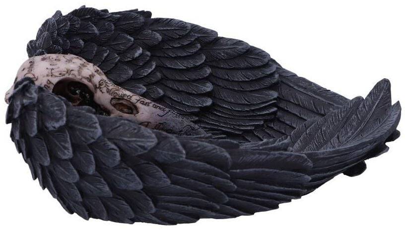 EMP "Edgar's Raven" Dekoartikel Schwarz/beige Von Nemesis Now
