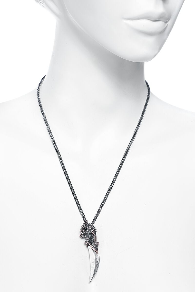 EMP "Einardolk" Halskette Silberfarben Von Alchemy Gothic