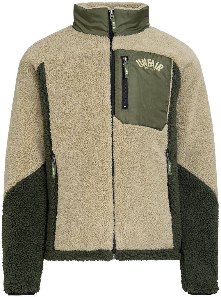 EMP "Elementary Polar Jacket" Fleecejacke beige/grün von Unfair Athletics