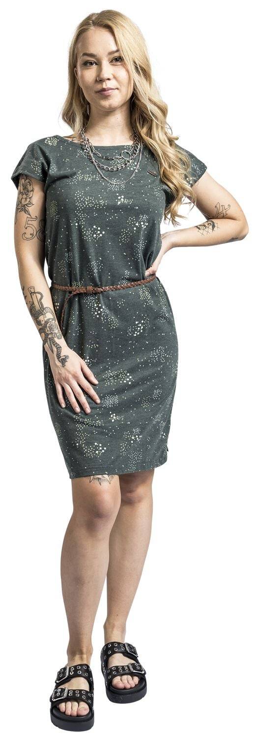 EMP "ElliAK B Shirt Dress" Kurzes Kleid Grün Von Alife And Kickin