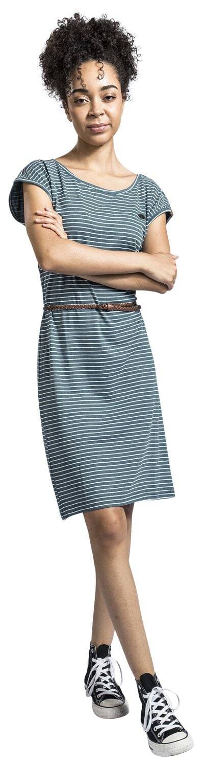 EMP "ElliAK Z Shirt Dress" Kurzes Kleid Blau Von Alife And Kickin