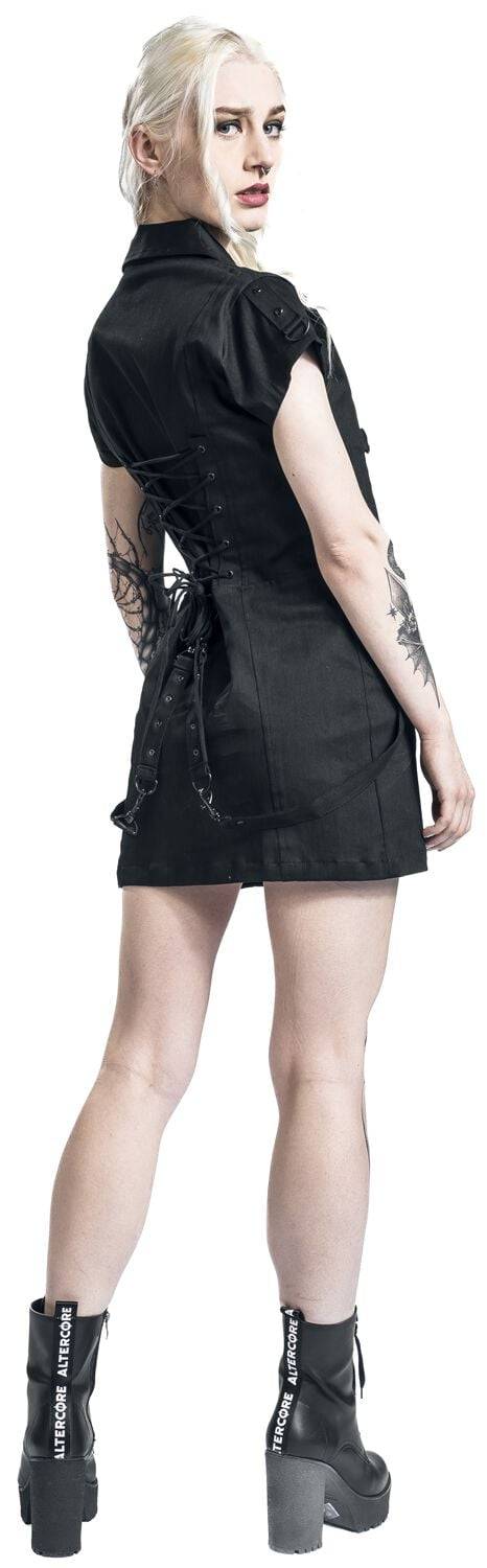 EMP "Emberlyn Dress" Kurzes Kleid Schwarz Von Chemical Black