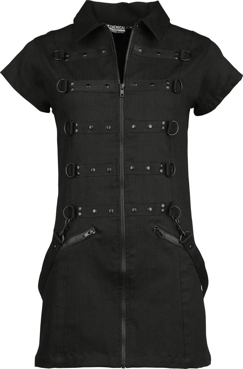 EMP "Emberlyn Dress" Kurzes Kleid schwarz von Chemical Black