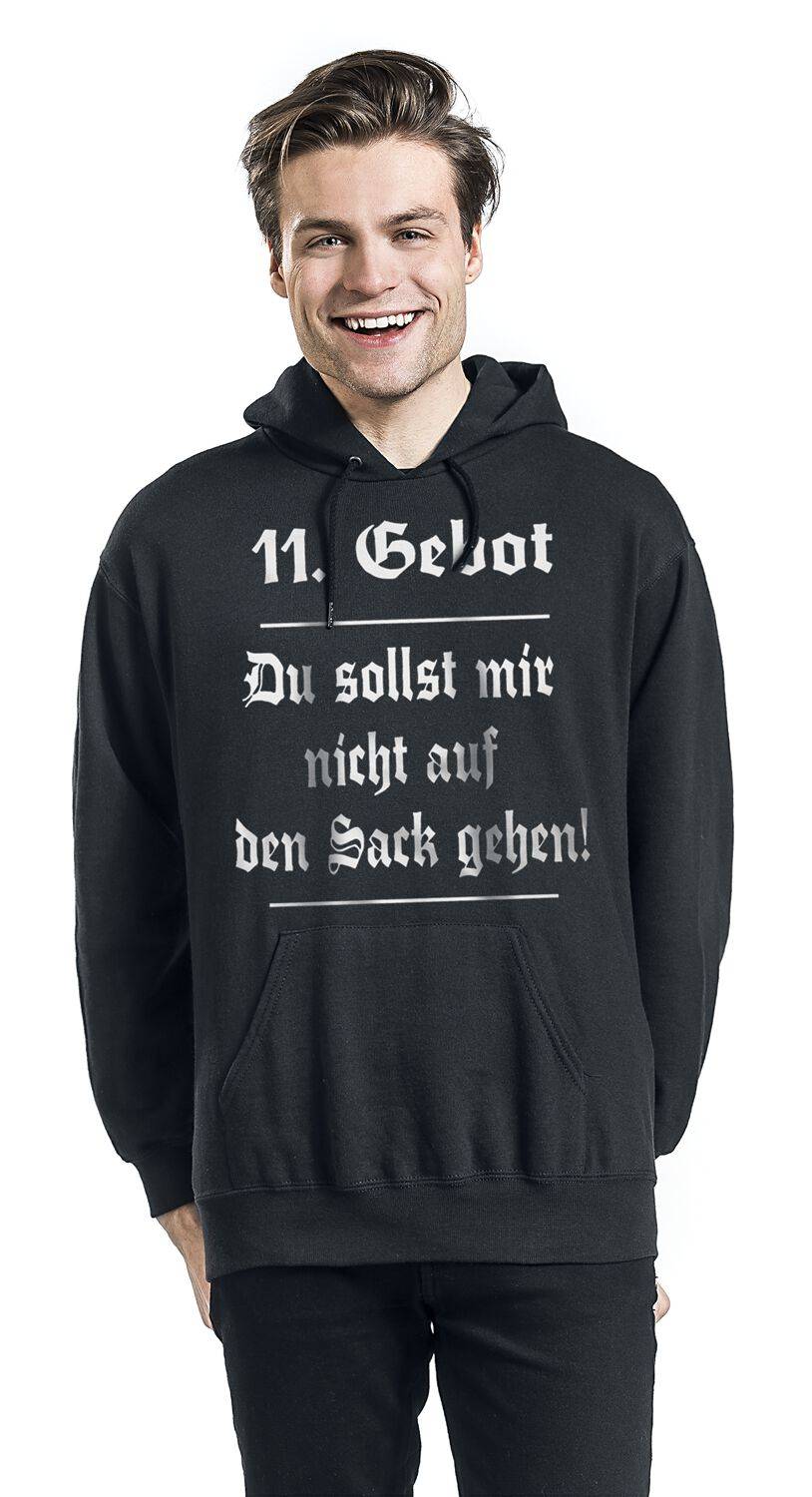 EMP "11. Gebot" Kapuzenpullover Schwarz Von Sprüche