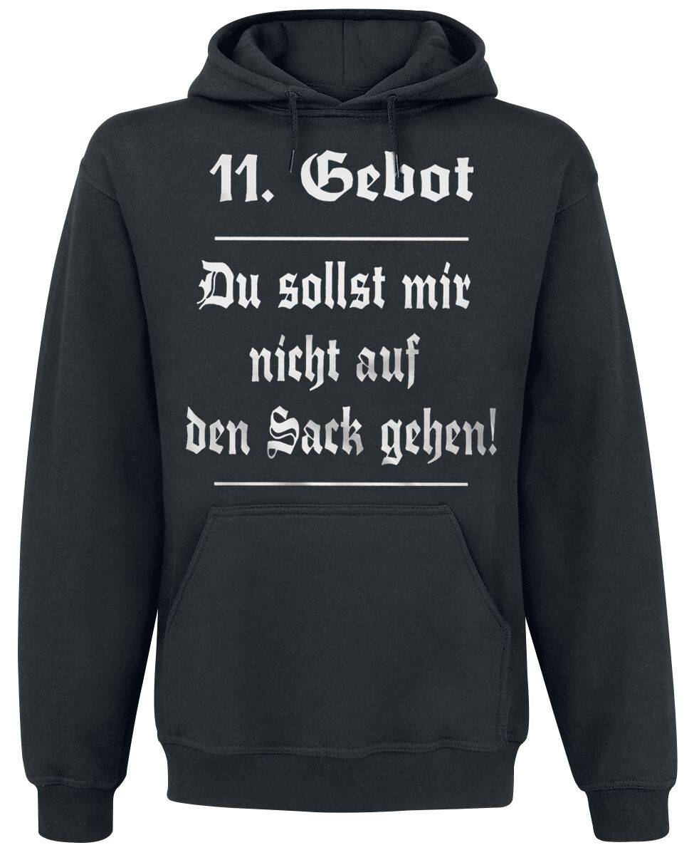 EMP "11. Gebot" Kapuzenpullover schwarz von Sprüche
