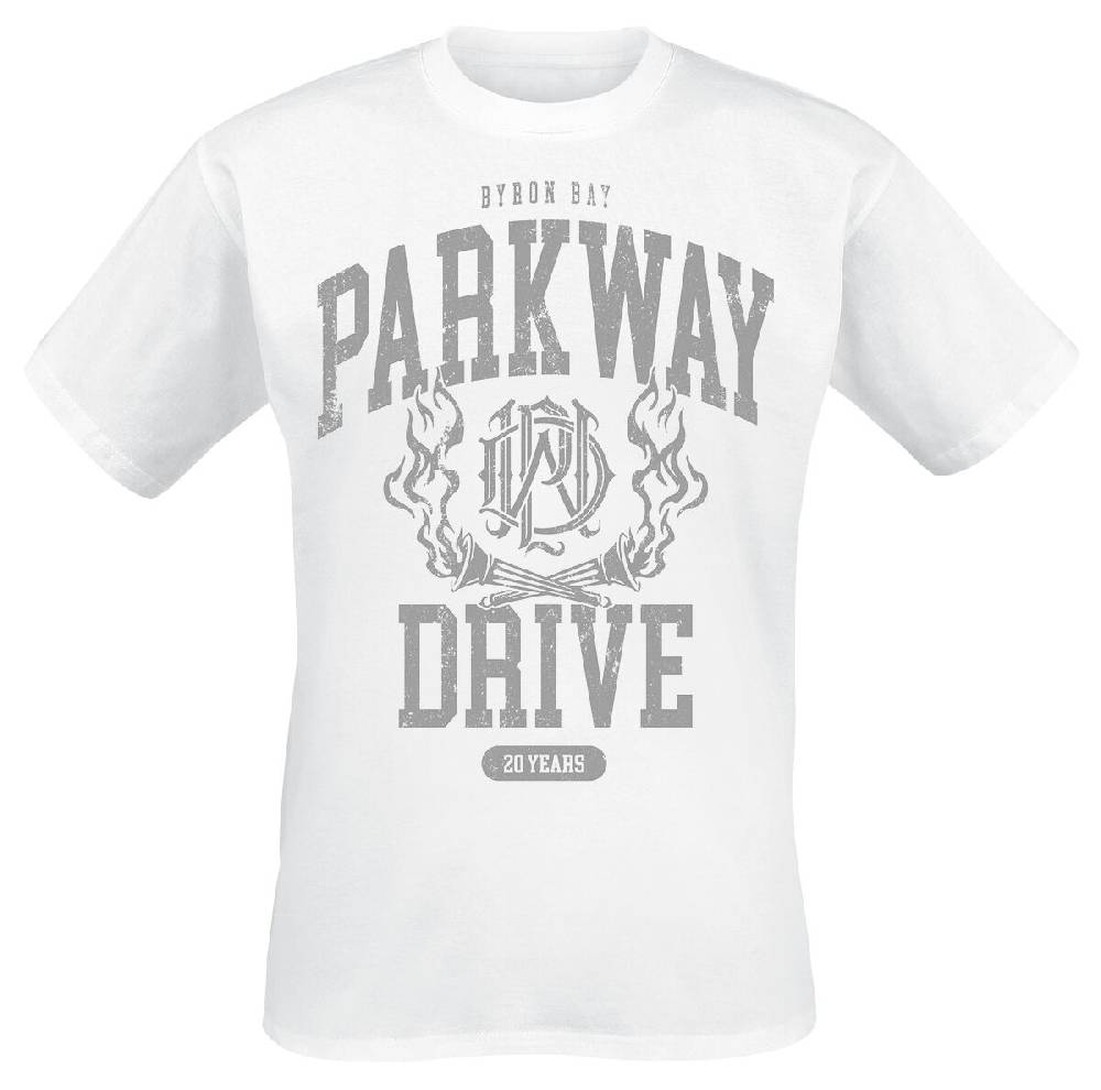 EMP "20 Years Crest" T-Shirt weiß von Parkway Drive