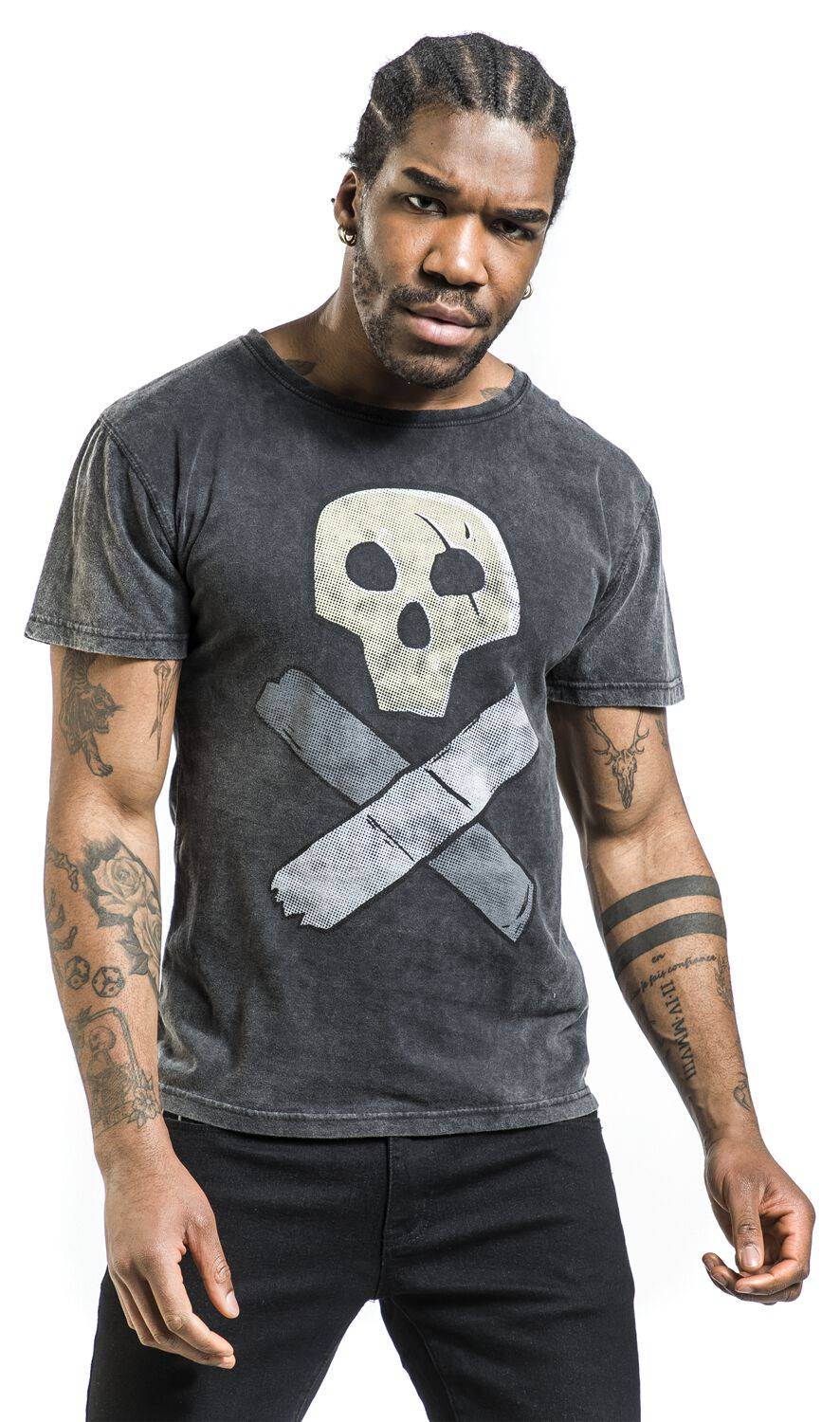EMP "3 - Skull" T-Shirt Grau Von Borderlands