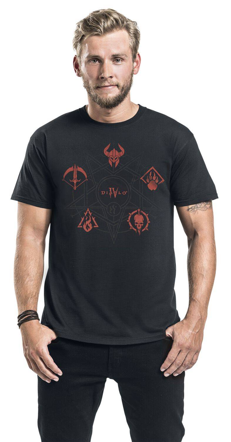 EMP "4 - Class Icons" T-Shirt Schwarz Von Diablo