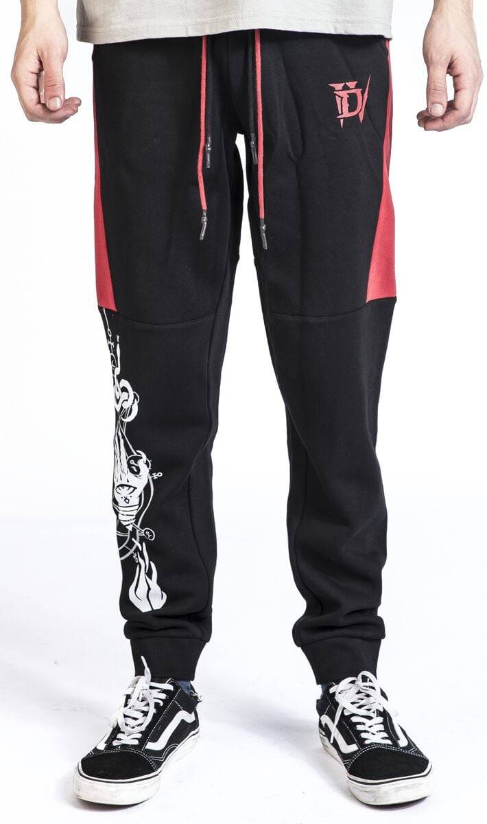 EMP "4 - Signs" Trainingshose Schwarz/rot Von Diablo