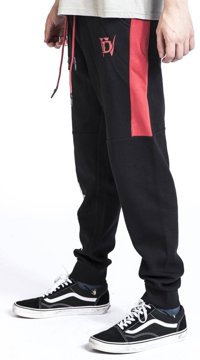 EMP "4 - Signs" Trainingshose Schwarz/rot Von Diablo