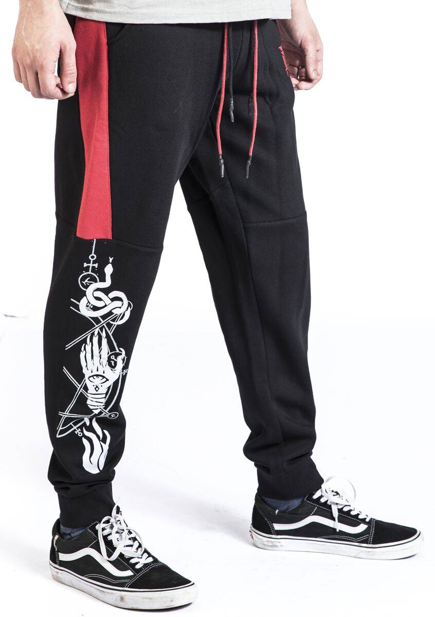 EMP "4 - Signs" Trainingshose Schwarz/rot Von Diablo
