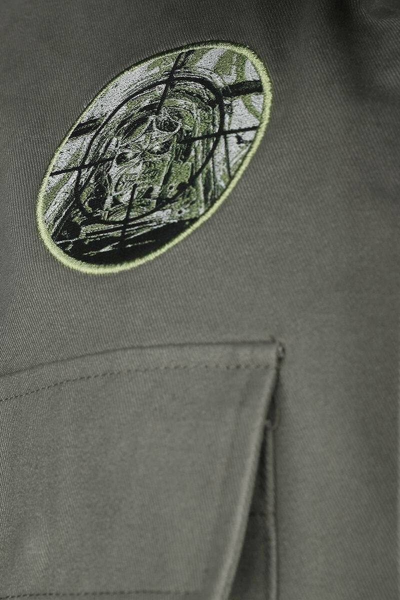 EMP "Aces High" Übergangsjacke Oliv Von Iron Maiden
