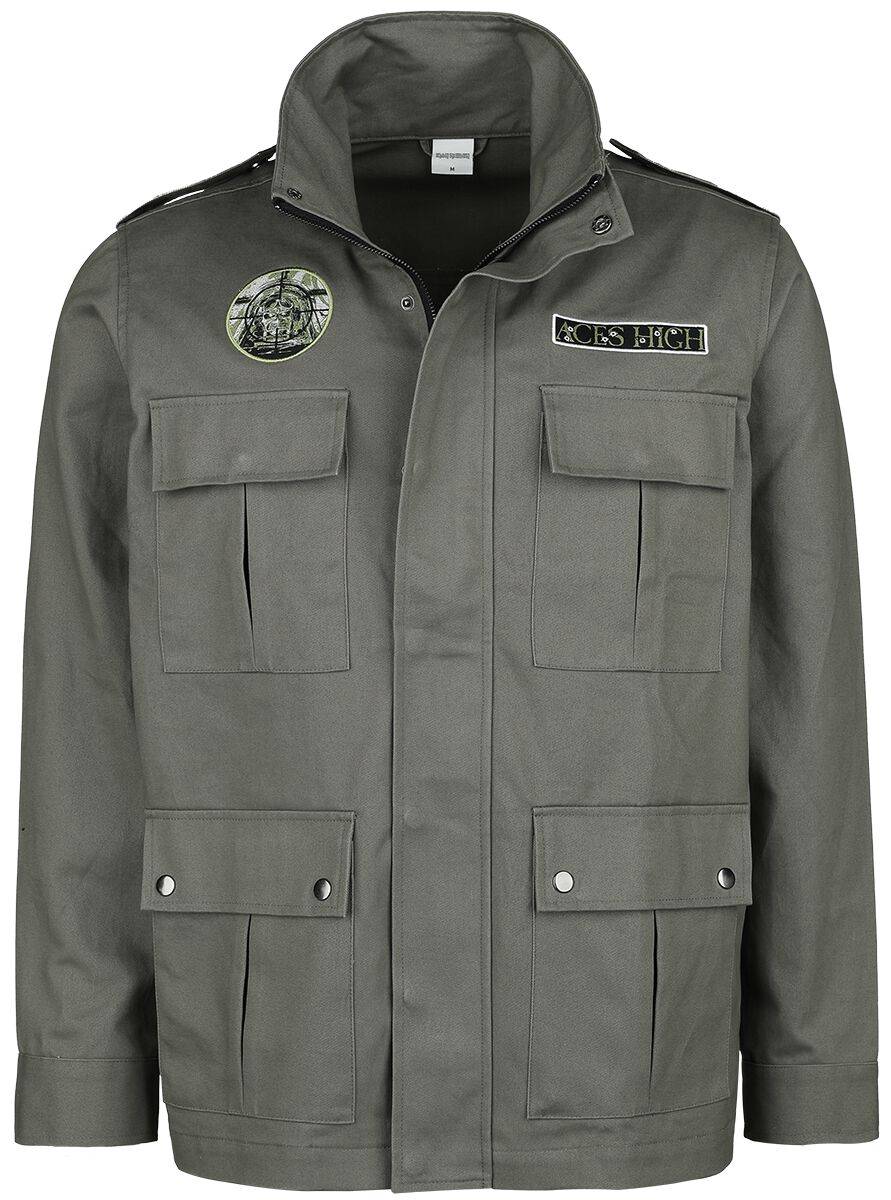 EMP "Aces High" Übergangsjacke oliv von Iron Maiden