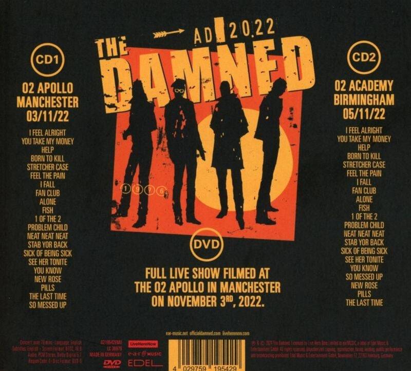 EMP "AD 2022 - Live in Manchester" CD von The Damned