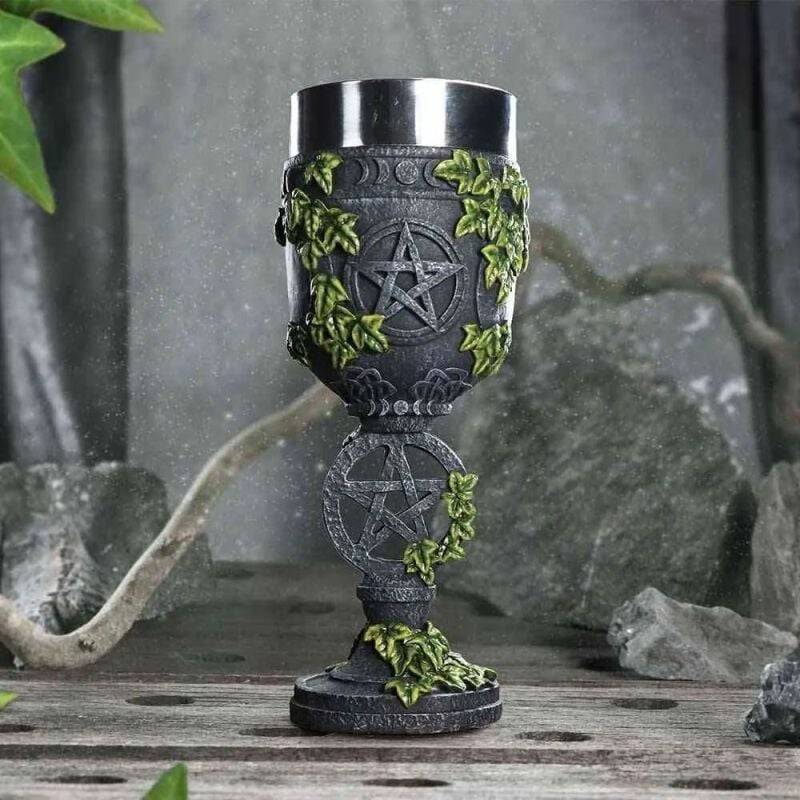 EMP "Aged Pentagram Goblet" Kelch Von Nemesis Now
