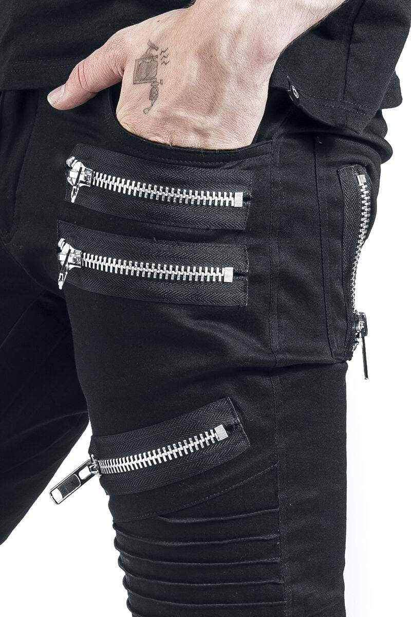 EMP "Alihan Pant" Stoffhose Schwarz Von Heartless
