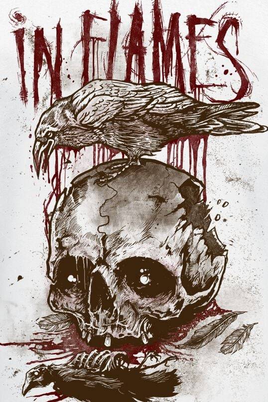 EMP "All For Me" T-Shirt Weiß Von In Flames