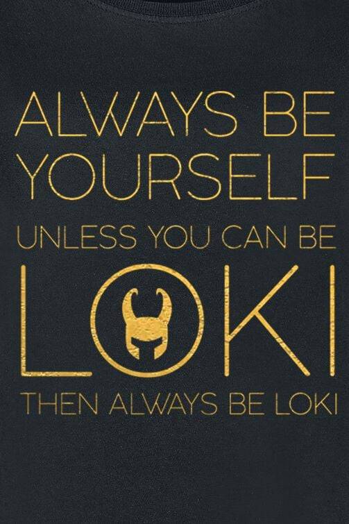 EMP "Always Be Yourself" T-Shirt Schwarz Von Loki