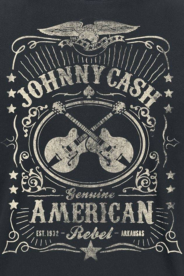 EMP "American Rebel" T-Shirt Schwarz Von Johnny Cash