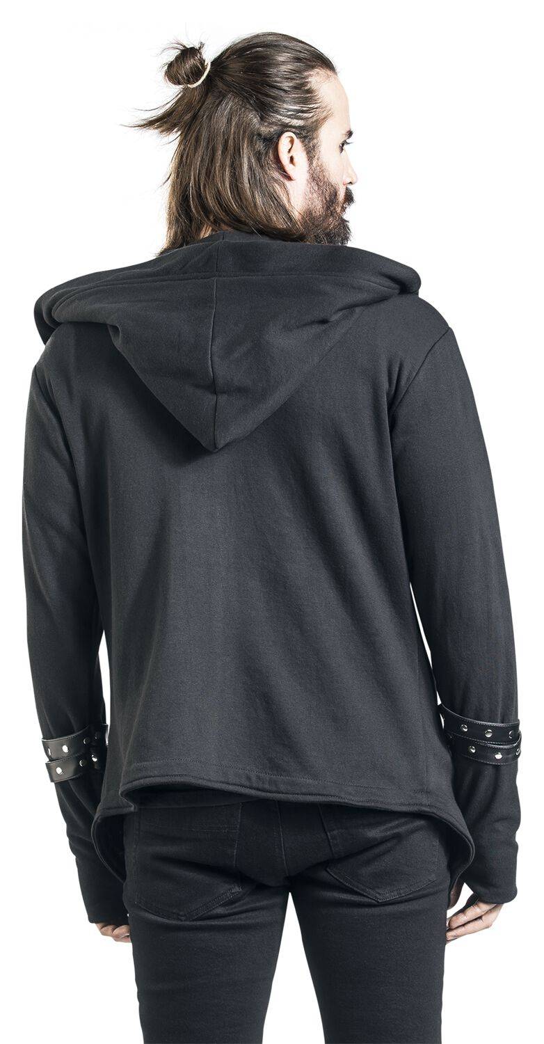 EMP "Archer Hood" Cardigan Schwarz Von Vixxsin