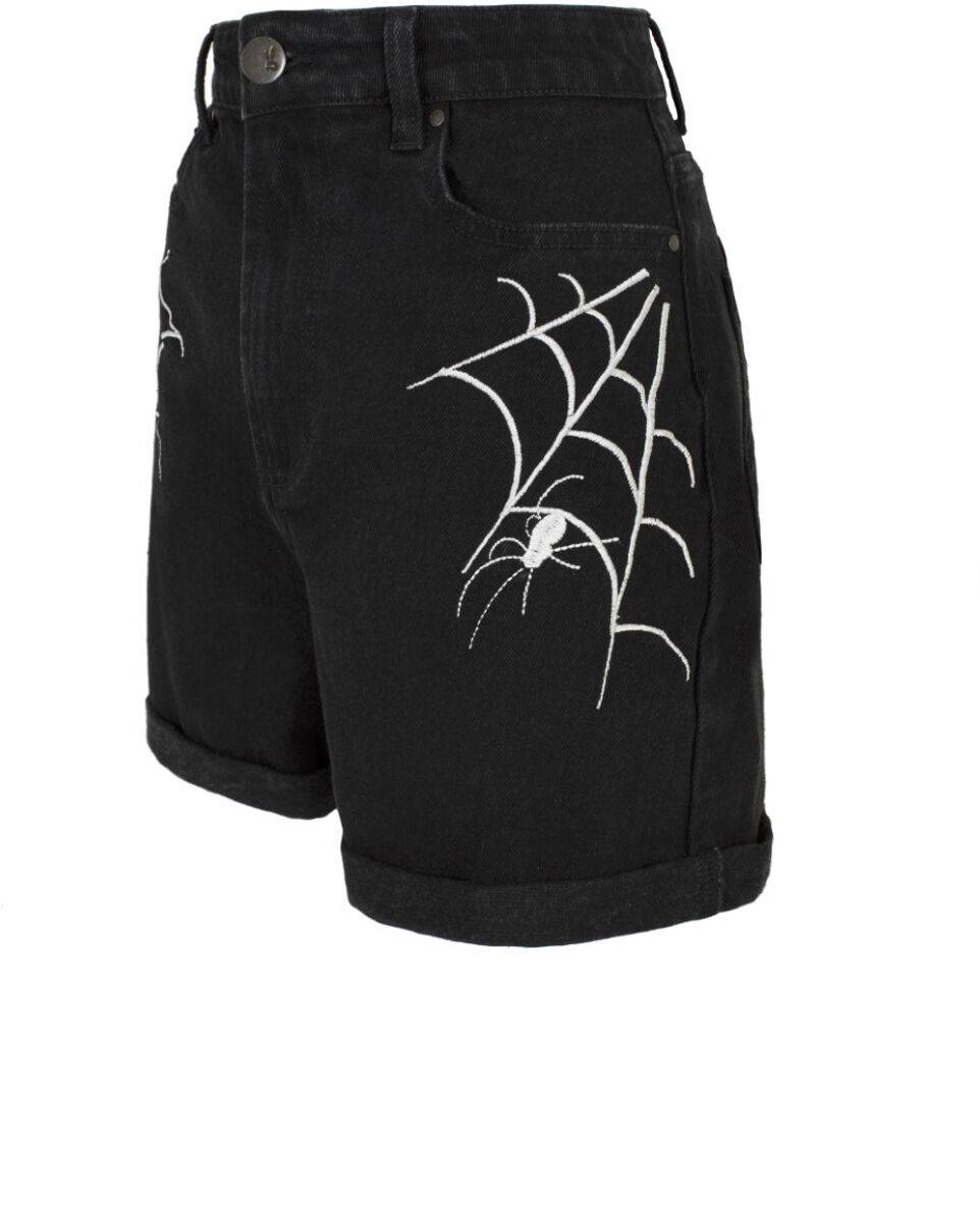 EMP "Ariana Shorts" Short Schwarz Von Hell Bunny