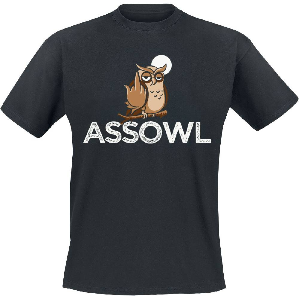 EMP "Assowl" T-Shirt schwarz von Tierisch