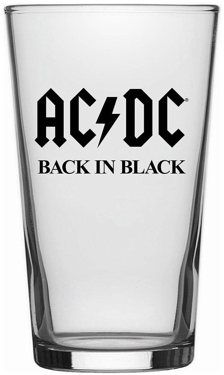 EMP "Back in Black" Bierglas klar von AC/DC