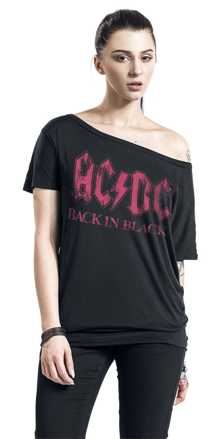 EMP "Back In Black" T-Shirt Schwarz Von AC/DC
