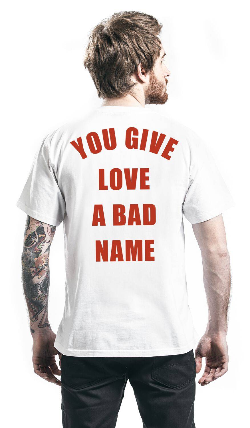EMP "Bad Name" T-Shirt Weiß Von Bon Jovi