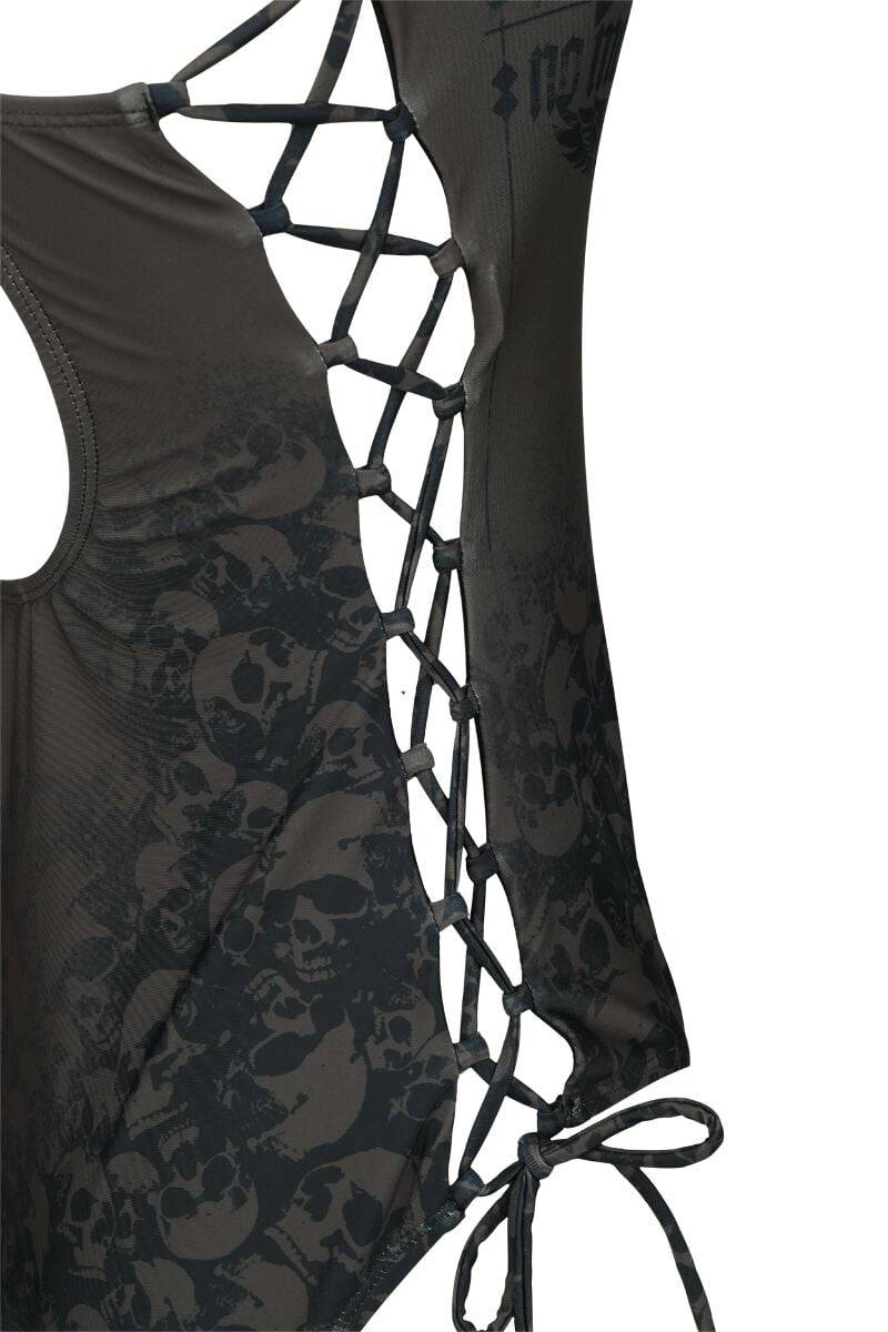 EMP Badeanzug Schwarz Von Rock Rebel By EMP