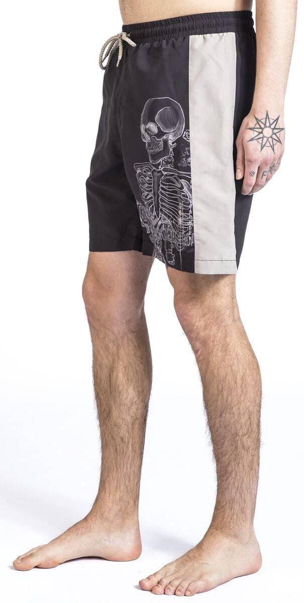 EMP Badeshort Dunkelgrau Von Rock Rebel By EMP