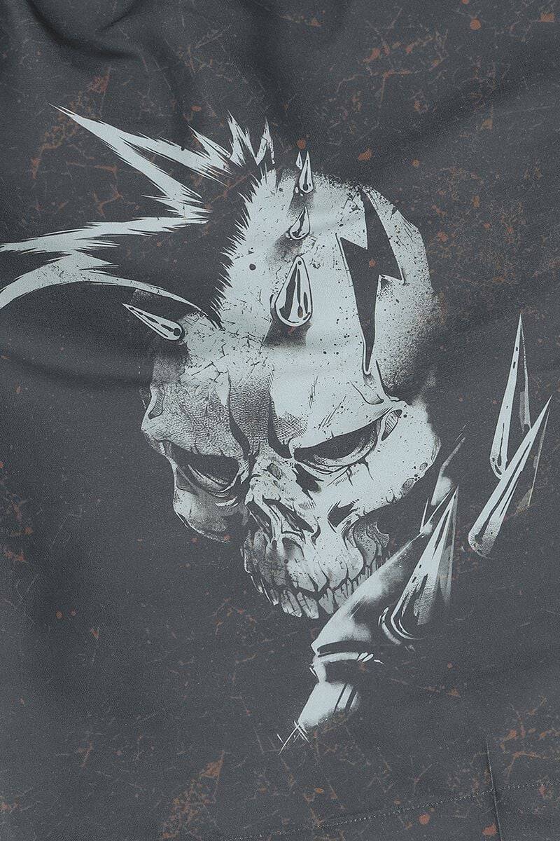 EMP Badeshort Dunkelgrau Von Rock Rebel By EMP