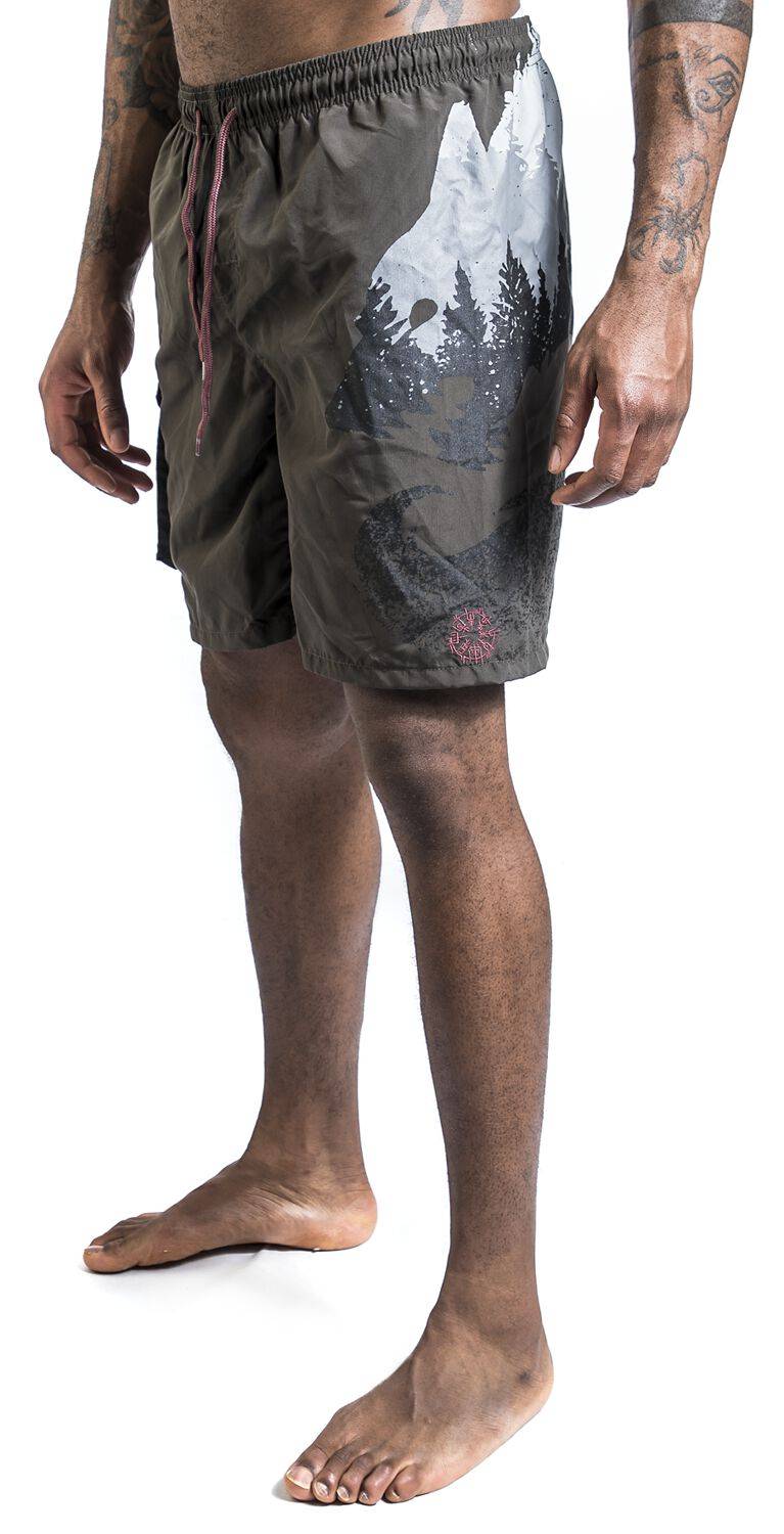 EMP Badeshort Grau Von Black Premium By EMP