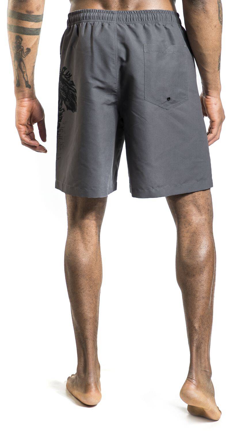 EMP Badeshort Grau Von Black Premium By EMP