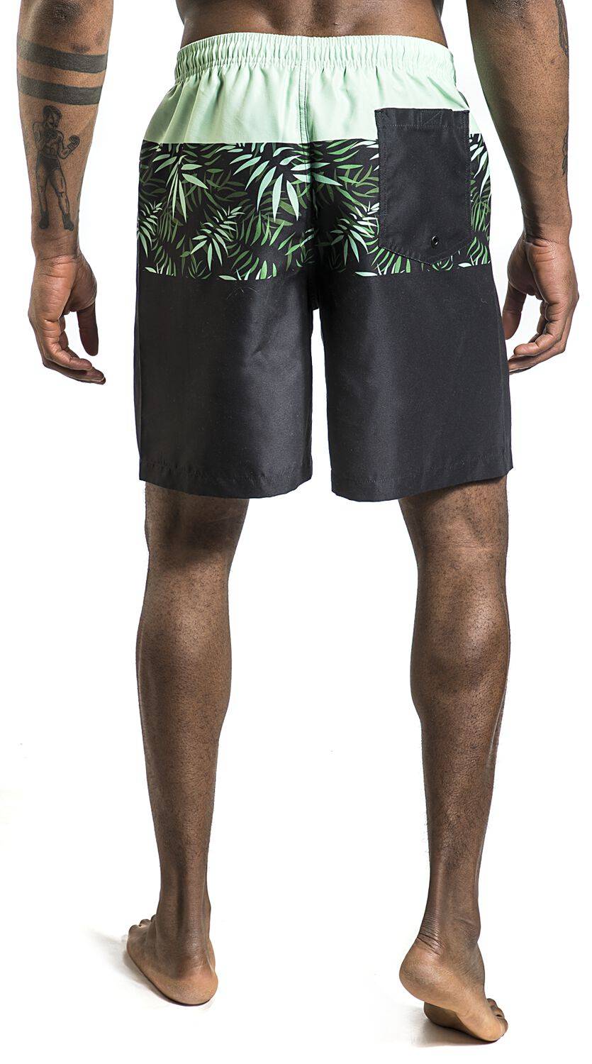 EMP Badeshort Schwarz/grün Von RED By EMP
