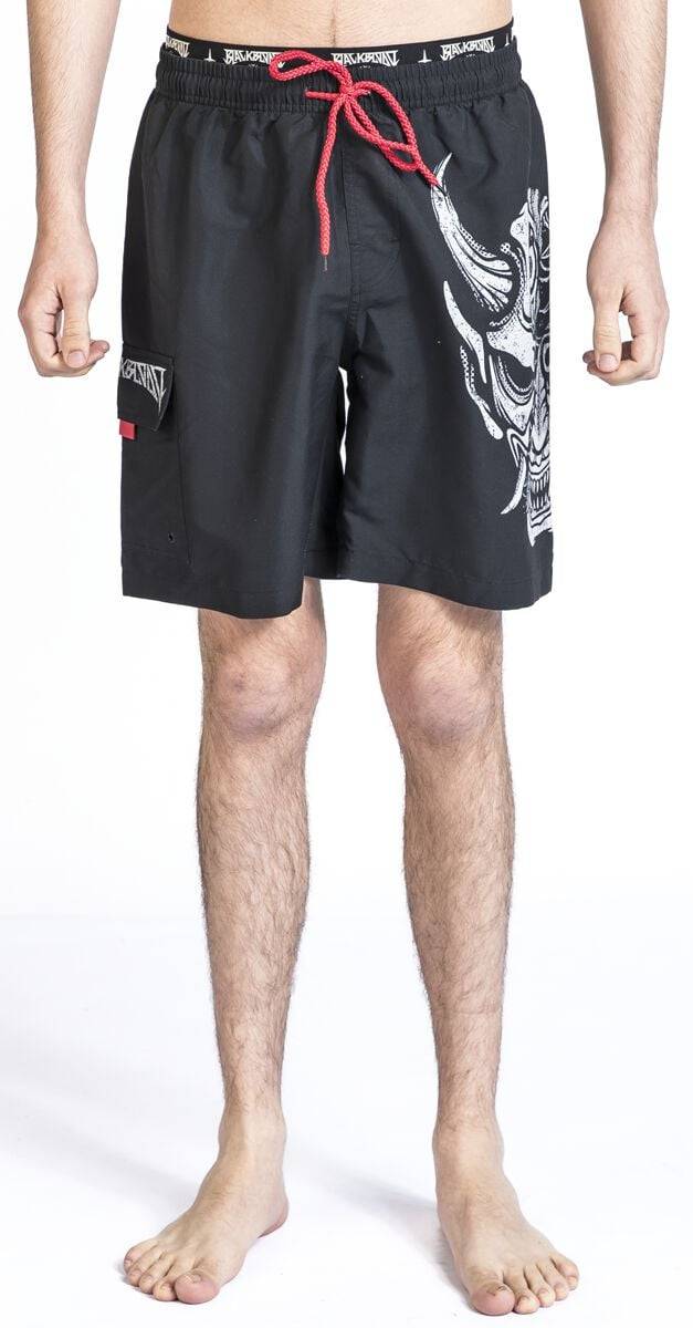 EMP Badeshort Schwarz Von Black Blood By Gothicana