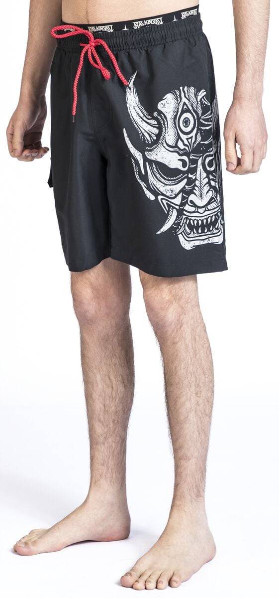 EMP Badeshort Schwarz Von Black Blood By Gothicana