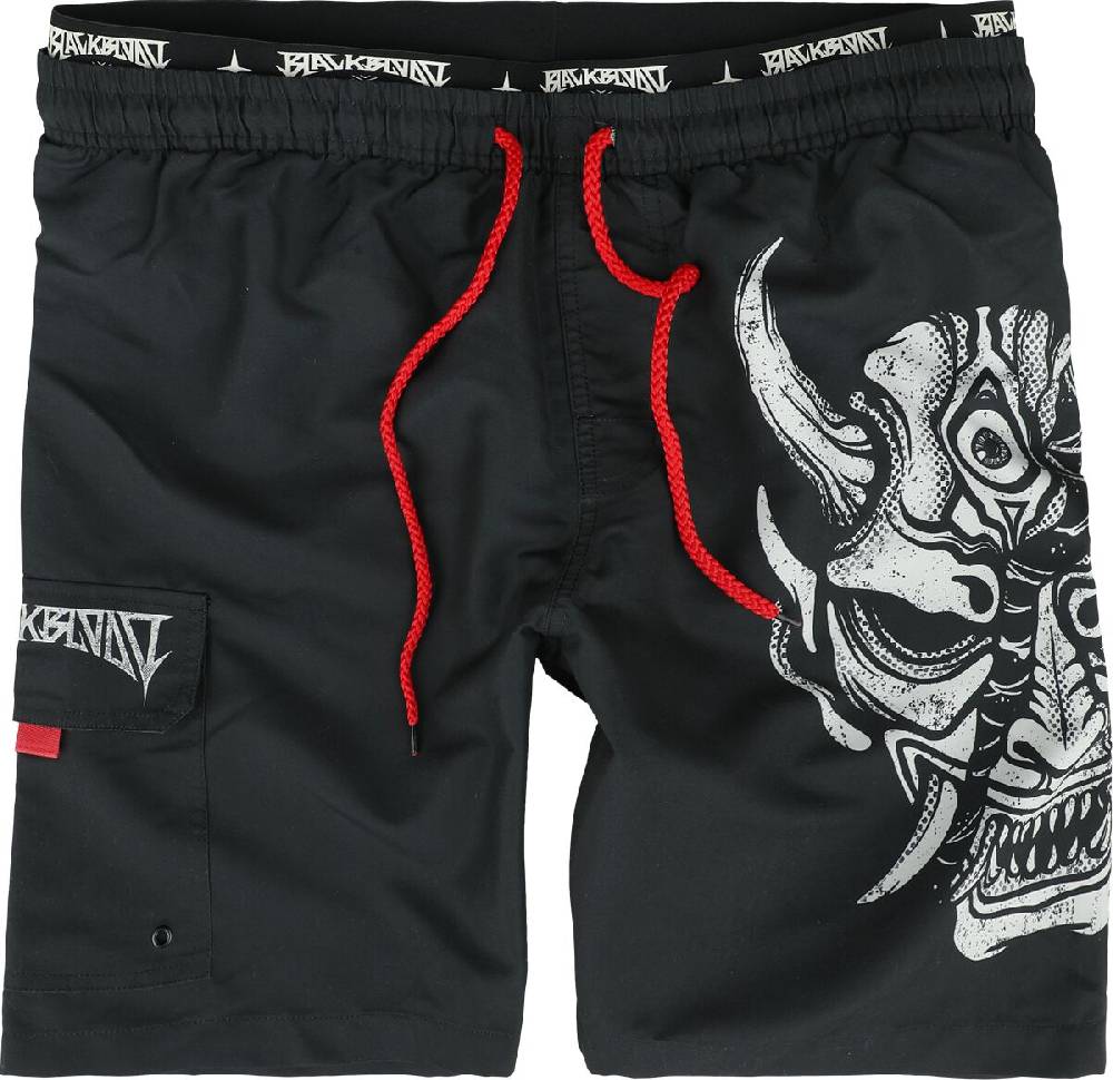 EMP Badeshort schwarz von Black Blood by Gothicana