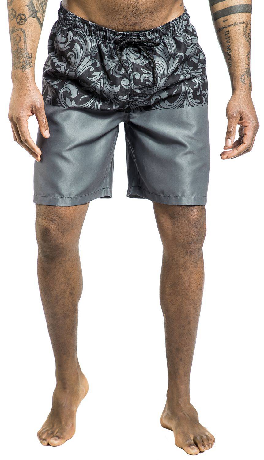 EMP Badeshort Schwarz Von Black Premium By EMP