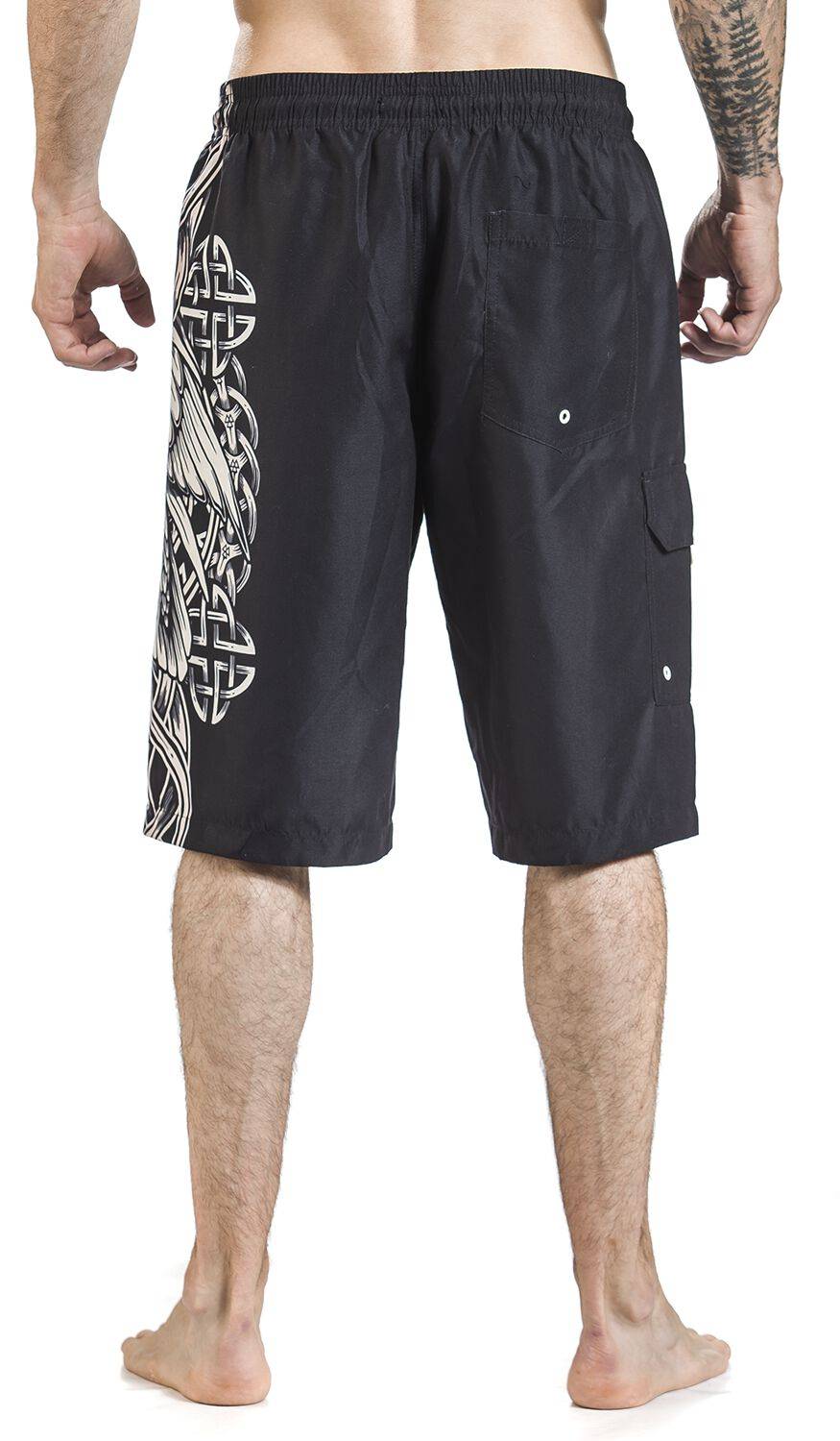 EMP Badeshort Schwarz Von Black Premium By EMP