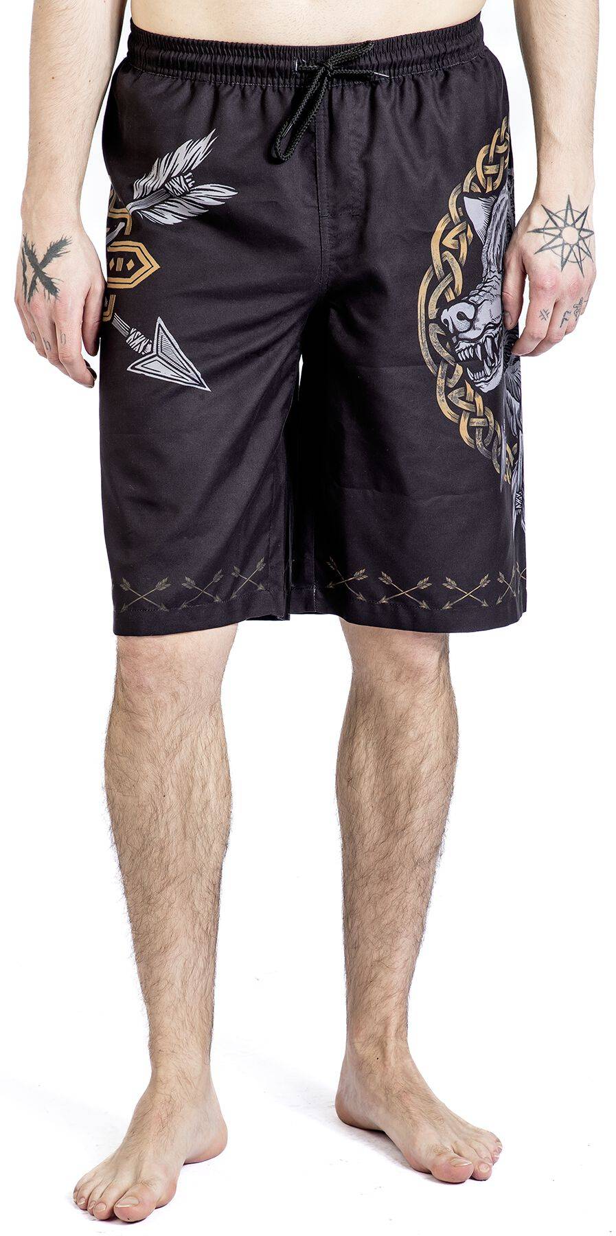 EMP Badeshort Schwarz Von Black Premium By EMP