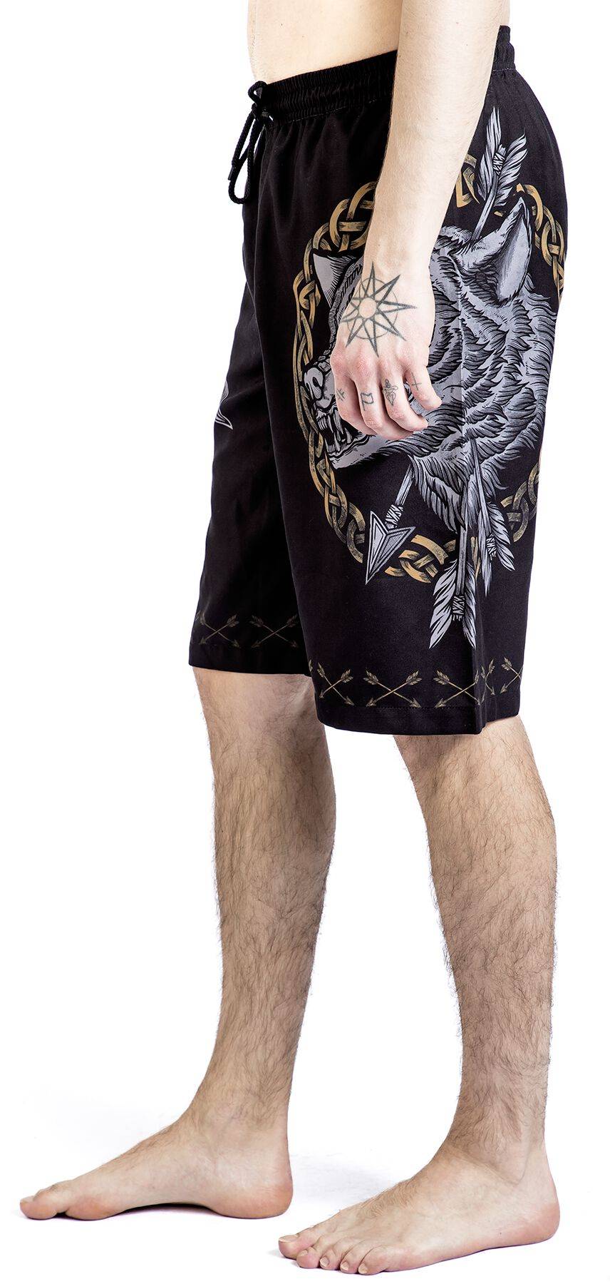 EMP Badeshort Schwarz Von Black Premium By EMP