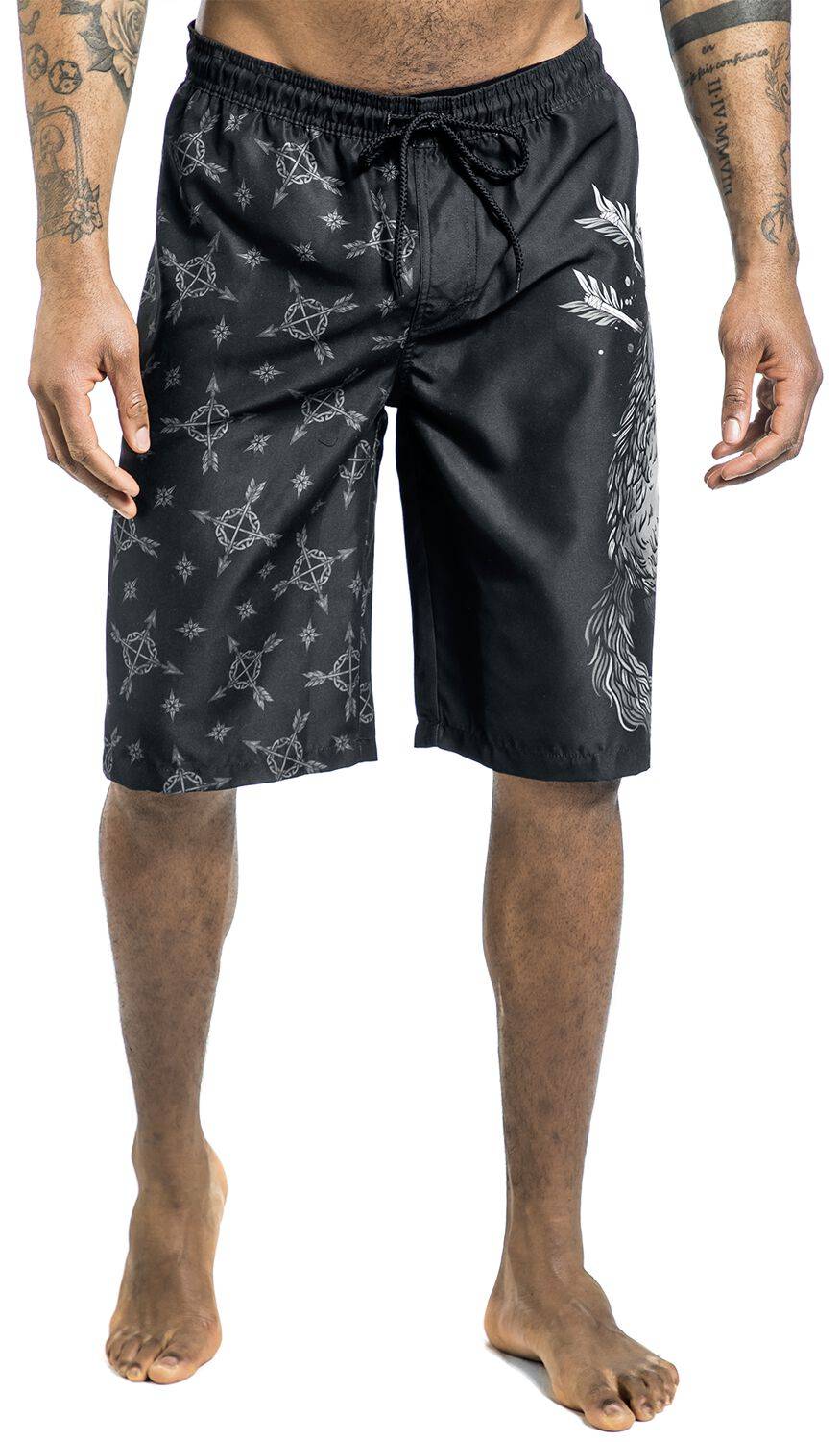 EMP Badeshort Schwarz Von Black Premium By EMP