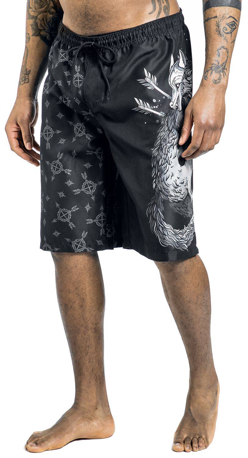 EMP Badeshort Schwarz Von Black Premium By EMP