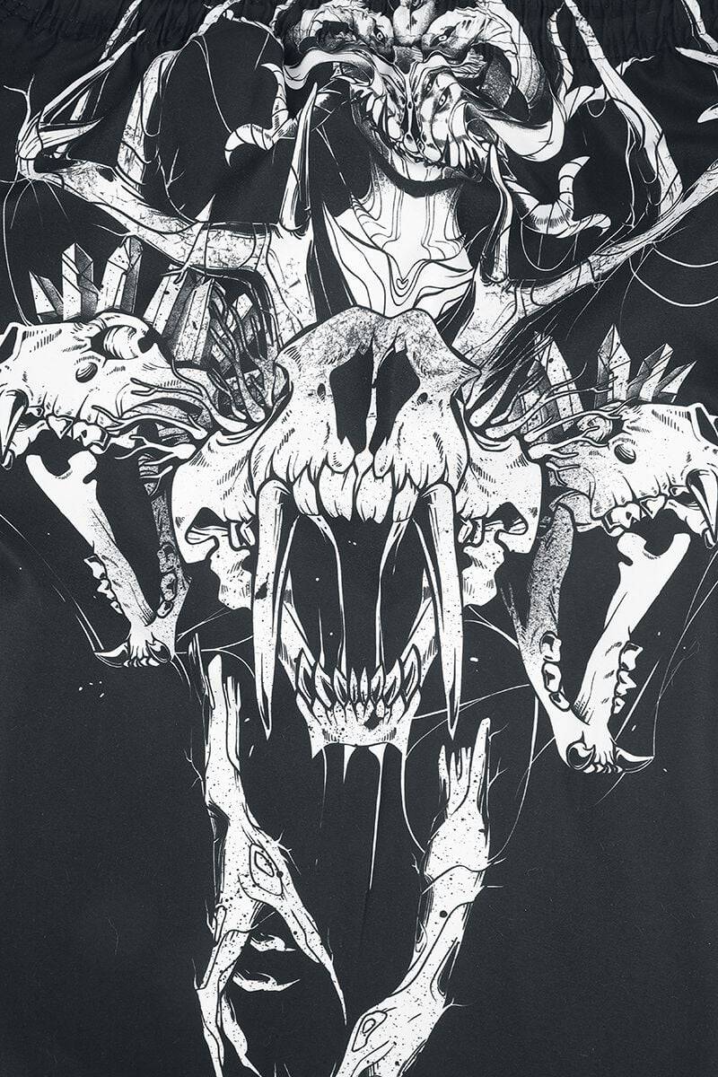 EMP Badeshort Schwarz Von Gothicana By EMP