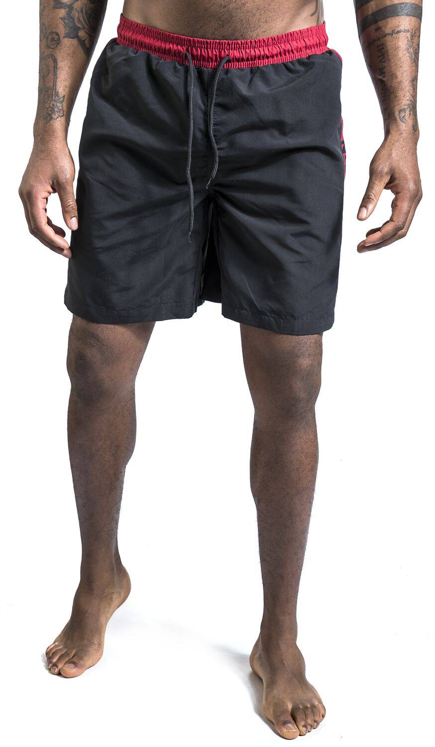 EMP Badeshort Schwarz Von RED By EMP