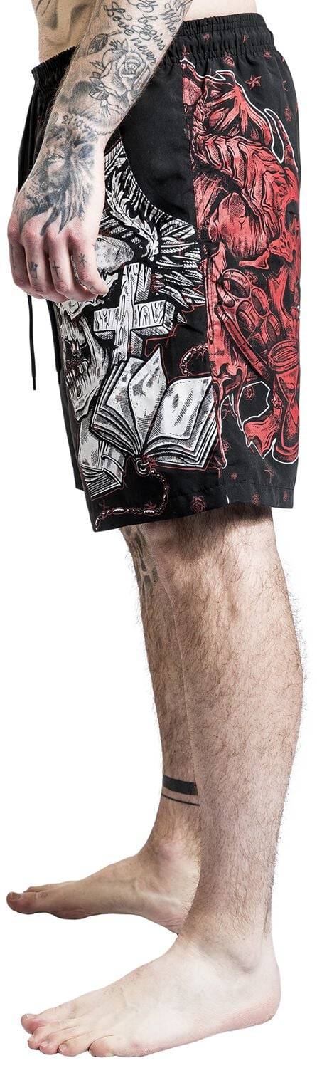 EMP Badeshort Schwarz Von Rock Rebel By EMP