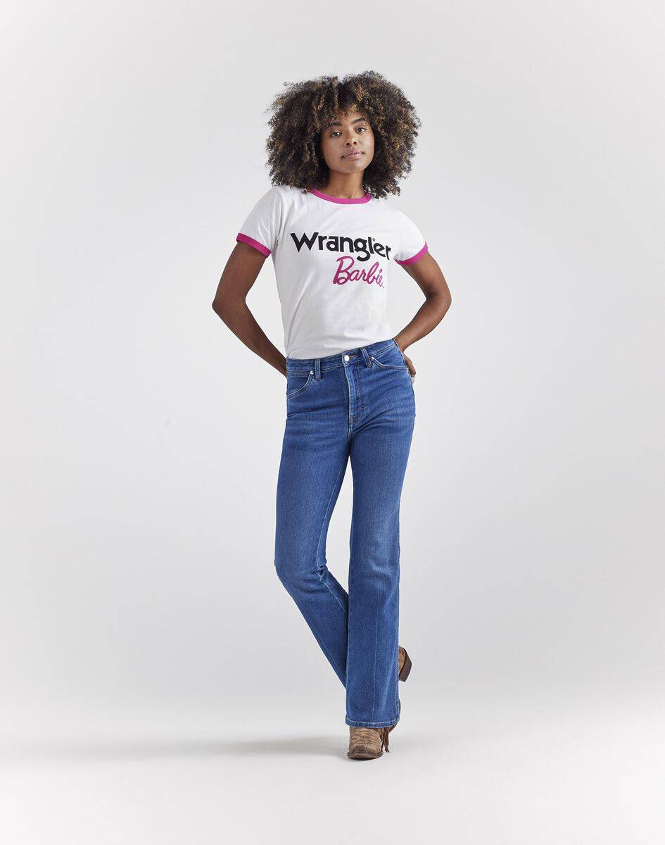 EMP "Barbie Westward" Jeans Blau Von Wrangler