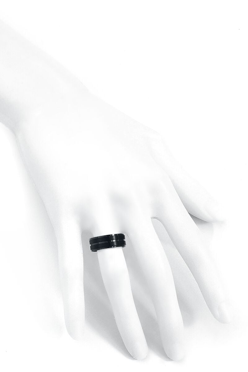 EMP "Basic Double Black" Ring Schwarz Von EtNox