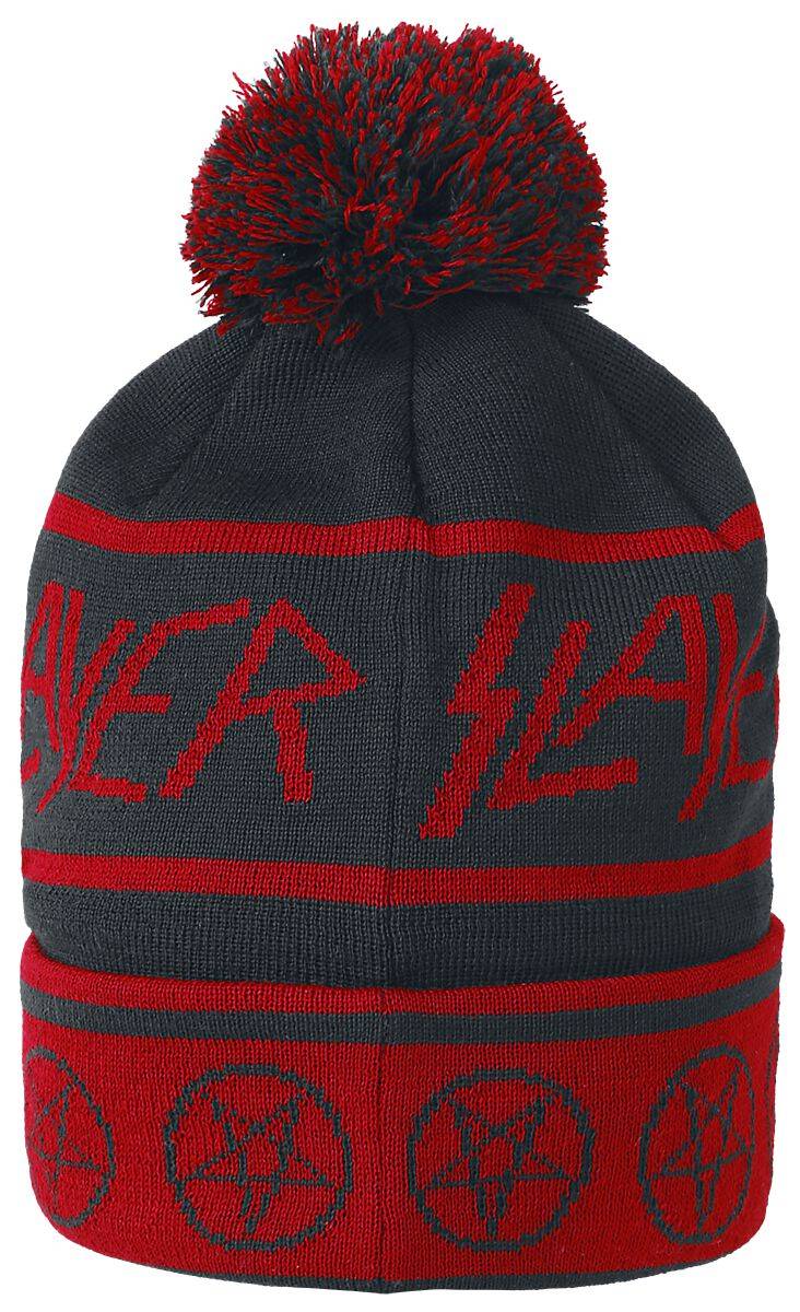 EMP "Beanie" Mütze Schwarz/rot Von Slayer